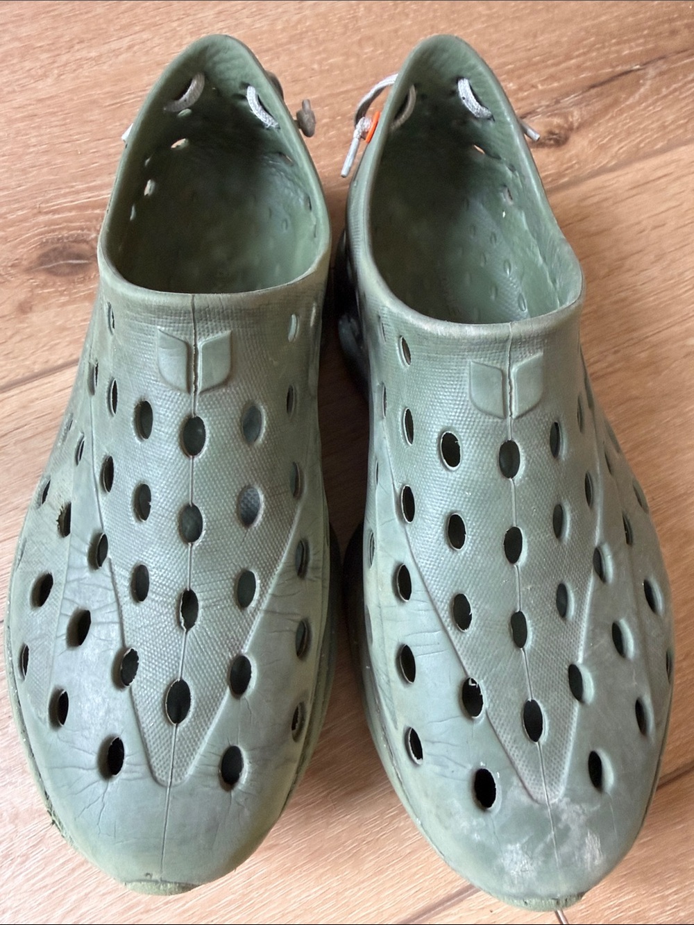 Kids Olive Green Water Shoes with Ventilation Holes